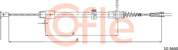 Cofle 92.10.9448 - Trose, Stāvbremžu sistēma www.autospares.lv