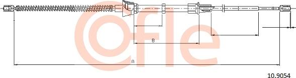 Cofle 92.10.9054 - Trose, Stāvbremžu sistēma www.autospares.lv