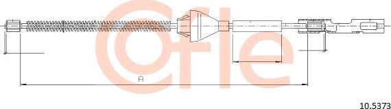 Cofle 92.10.5373 - Trose, Stāvbremžu sistēma www.autospares.lv