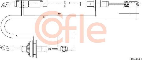 Cofle 92.10.3141 - Trose, Sajūga pievads www.autospares.lv