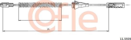 Cofle 92.11.5939 - Trose, Stāvbremžu sistēma www.autospares.lv