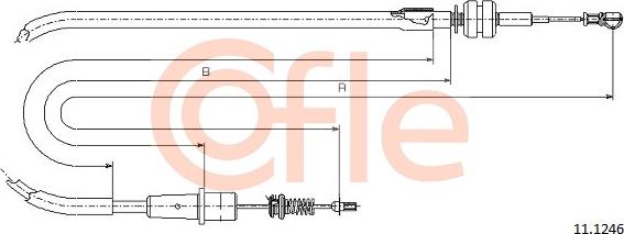 Cofle 92111246 - Akseleratora trose www.autospares.lv