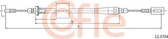 Cofle 92.12.3724 - Trose, Stāvbremžu sistēma www.autospares.lv