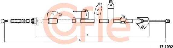 Cofle 92.17.1092 - Trose, Stāvbremžu sistēma www.autospares.lv