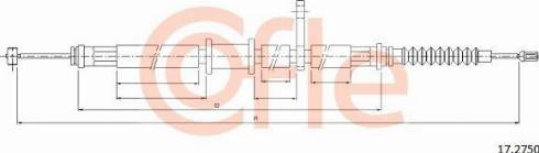 Cofle 92.17.2750 - Trose, Stāvbremžu sistēma www.autospares.lv