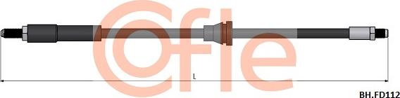 Cofle 92.BH.FD112 - Bremžu šļūtene www.autospares.lv