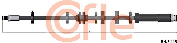 Cofle 92.BH.FI115 - Bremžu šļūtene www.autospares.lv