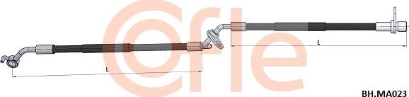 Cofle 92.BH.MA023 - Bremžu šļūtene autospares.lv