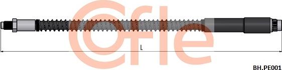 Cofle 92.BH.PE001 - Bremžu šļūtene www.autospares.lv