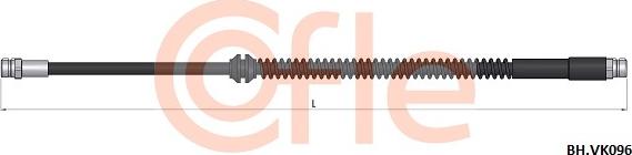 Cofle 92.BH.VK096 - Bremžu šļūtene autospares.lv