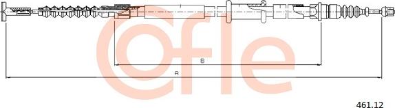 Cofle 461.12 - Trose, Stāvbremžu sistēma www.autospares.lv