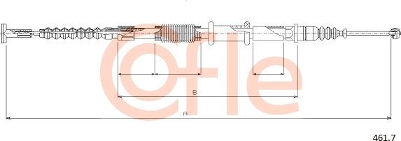 Cofle 461.7 - Trose, Stāvbremžu sistēma www.autospares.lv