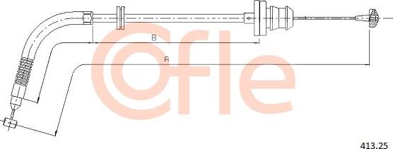 Cofle 413.25 - Akseleratora trose www.autospares.lv