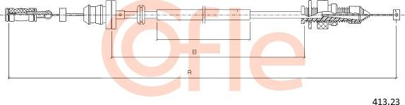 Cofle 413.23 - Akseleratora trose www.autospares.lv