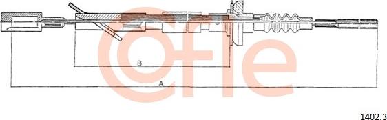 Cofle 92.1402.3 - Trose, Sajūga pievads www.autospares.lv