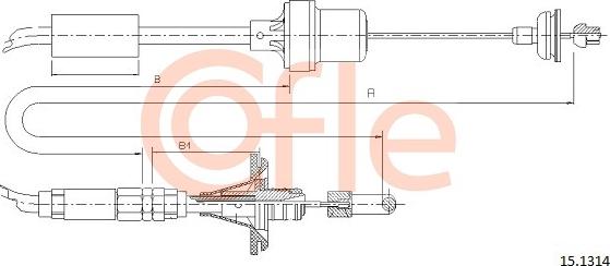 Cofle 15.1314 - Trose, Sajūga pievads www.autospares.lv