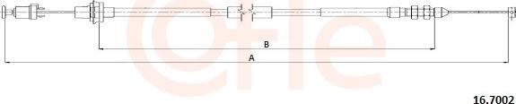 Cofle 16.7002 - Akseleratora trose www.autospares.lv