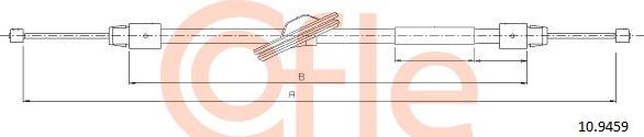 Cofle 10.9459 - Trose, Stāvbremžu sistēma www.autospares.lv