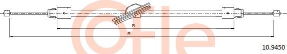 Cofle 92.10.9450 - Trose, Stāvbremžu sistēma www.autospares.lv