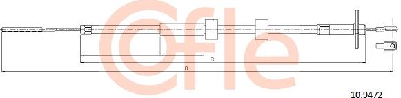 Cofle 92109472 - Trose, Stāvbremžu sistēma www.autospares.lv