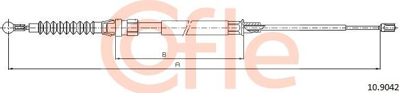 Cofle 10.9042 - Trose, Stāvbremžu sistēma www.autospares.lv