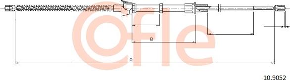 Cofle 10.9052 - Trose, Stāvbremžu sistēma www.autospares.lv