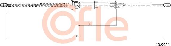 Cofle 10.9034 - Trose, Stāvbremžu sistēma www.autospares.lv