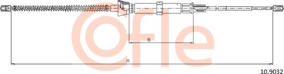 Cofle 10.9032 - Trose, Stāvbremžu sistēma www.autospares.lv