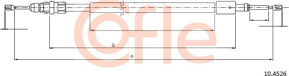 Cofle 10.4526 - Trose, Stāvbremžu sistēma www.autospares.lv