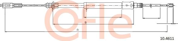 Cofle 10.4611 - Trose, Stāvbremžu sistēma www.autospares.lv