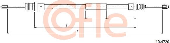 Cofle 10.4720 - Trose, Stāvbremžu sistēma www.autospares.lv