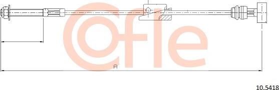 Cofle 10.5418 - Trose, Stāvbremžu sistēma www.autospares.lv