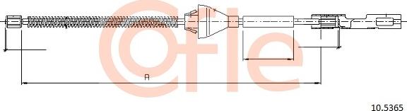 Cofle 10.5365 - Trose, Stāvbremžu sistēma www.autospares.lv