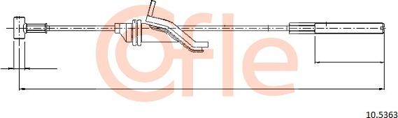 Cofle 10.5363 - Trose, Stāvbremžu sistēma www.autospares.lv