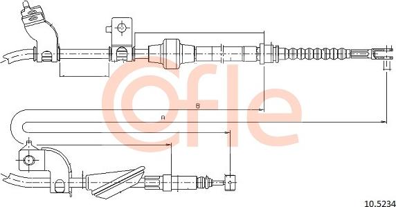 Cofle 10.5234 - Trose, Stāvbremžu sistēma www.autospares.lv