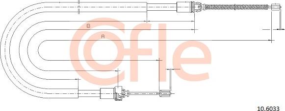 Cofle 10.6033 - Trose, Stāvbremžu sistēma www.autospares.lv