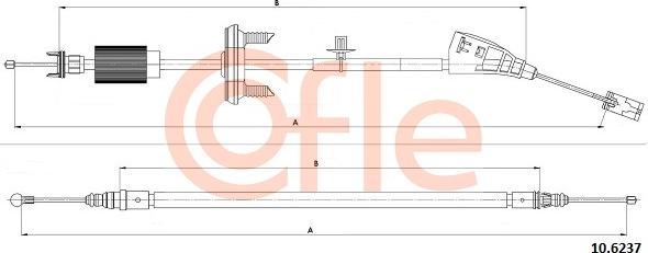 Cofle 92106237 - Trose, Stāvbremžu sistēma www.autospares.lv