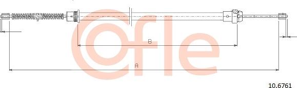 Cofle 10.6761 - Trose, Stāvbremžu sistēma www.autospares.lv