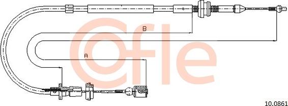 Cofle 10.0861 - Akseleratora trose autospares.lv