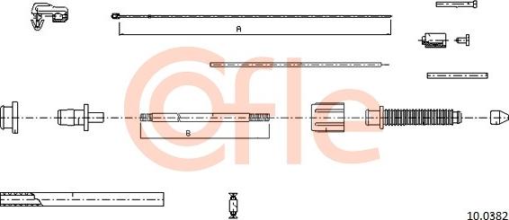 Cofle 10.0382 - Akseleratora trose www.autospares.lv