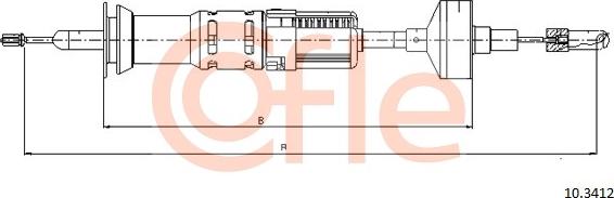 Cofle 10.3412 - Trose, Sajūga pievads www.autospares.lv