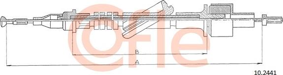 Cofle 10.2441 - Trose, Sajūga pievads www.autospares.lv