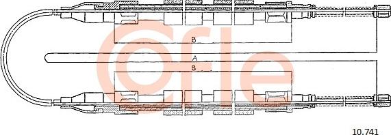 Cofle 10.741 - Trose, Stāvbremžu sistēma www.autospares.lv