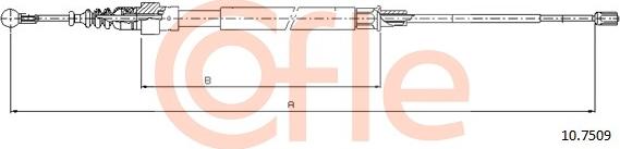 Cofle 10.7509 - Trose, Stāvbremžu sistēma www.autospares.lv