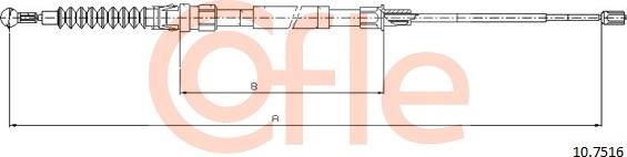 Cofle 10.7516 - Trose, Stāvbremžu sistēma www.autospares.lv