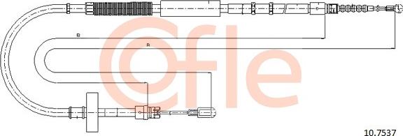 Cofle 10.7537 - Trose, Stāvbremžu sistēma www.autospares.lv