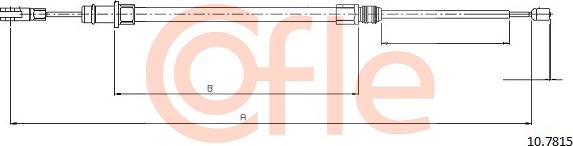 Cofle 10.7815 - Trose, Stāvbremžu sistēma www.autospares.lv