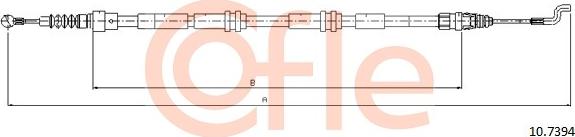 Cofle 10.7394 - Trose, Stāvbremžu sistēma autospares.lv