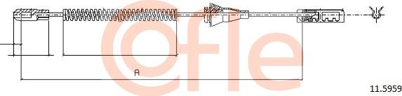 Cofle 11.5959 - Trose, Stāvbremžu sistēma www.autospares.lv