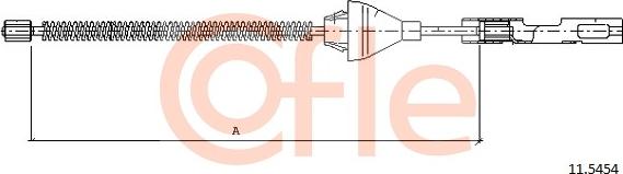 Cofle 11.5454 - Trose, Stāvbremžu sistēma www.autospares.lv